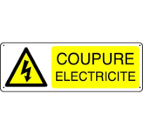 Panneau Coupure Electricité - STOCKSIGNES